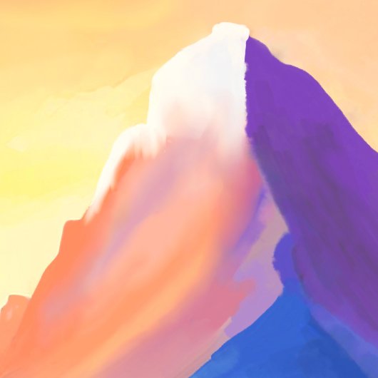 Dromen bij de bergen Lake Sanctuary Foto Afdruk