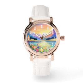 Dromen bij de bergen Lake Sanctuary Horloge