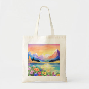 Dromen bij de bergen Lake Sanctuary Tote Bag