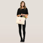 Dromen bloeien hier Canvas tas (Voorkant (model))