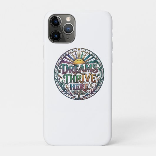 Dromen Bloeien Hier Inspirerend T-Shirt Case-Mate iPhone Case (Achterkant)
