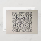 dromen briefkaart (Voorkant / Achterkant)