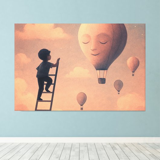 dromen canvas afdruk (Insitu (Houten vloer))