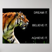 dromen dat het zijn motivatie bereikt poster (Voorkant)