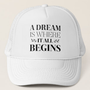 Dromen, Doelen Succes Attitude Motiverende Quote Trucker Pet