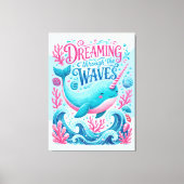 Dromen door de golven canvas afdruk (Voorkant)
