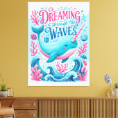 Dromen door de golven canvas afdruk (Insitu (Woonkamer))