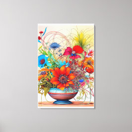 dromen door de stof van de dageraad canvas afdruk