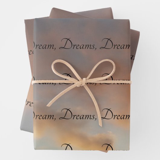 Dromen, Dromen, Dromen Inpakpapier Vel (In situ)