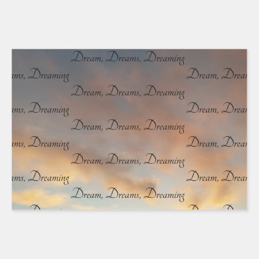 Dromen, Dromen, Dromen Inpakpapier Vel (Voorkant)
