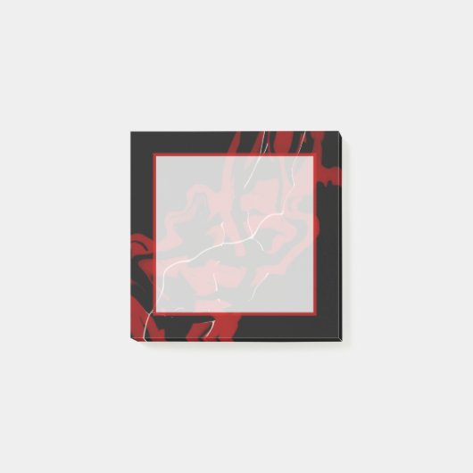 Dromen en Nachtmerries Rood Abstracte Vloeibare Ku Post-it® Notes (Voorkant)