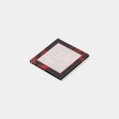 Dromen en Nachtmerries Rood Abstracte Vloeibare Ku Post-it® Notes (Schuin)