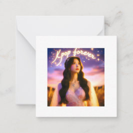 Dromen en sterren: K-Pop voor altijd vieren Notitiekaartje