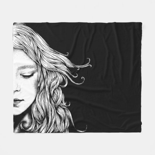 dromen fleece deken (Voorkant (Horizontaal))