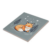 Dromen Fox Night Sky Tegeltje (Zijkant)