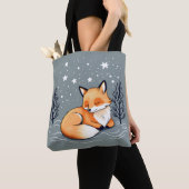 Dromen Fox Night Sky Tote Bag (Dichtbij)
