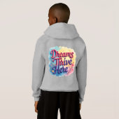 Dromen gedijen hier - Levendig en verheffend Abstr (Achterkant volledig)