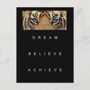 dromen geloven dat je motivatie prijsopgave hebt b briefkaart