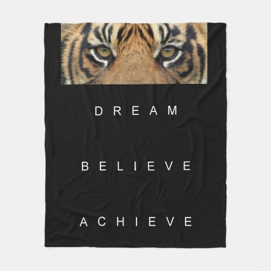 dromen geloven dat je motivatie prijsopgave hebt b fleece deken (Voorkant)