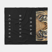 dromen geloven dat je motivatie prijsopgave hebt b fleece deken (Voorkant (Horizontaal))