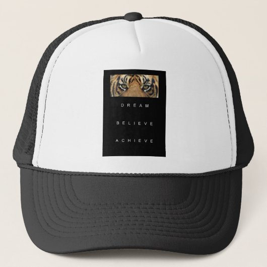 dromen geloven dat je motivatie prijsopgave hebt b trucker pet (Voorkant)