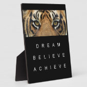 dromen geloven tijgerogen bereiken fotoplaat (Zijkant)