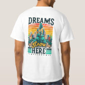 Dromen groeien hier t-shirt (Achterkant)
