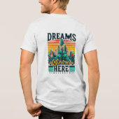 Dromen groeien hier Tri-Blend shirt (Achterkant)