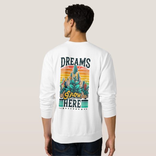 Dromen groeien hier trui (Achterkant volledig)