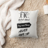 Dromen groot werk hard proberen nieuwe dingen nooi kussen (Deken)