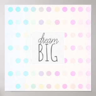 dromen grote pastelstippen citeren wandkunst poster