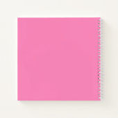 Dromen Heet Roze en Geel Notitieboek met Naam (Achterkant)