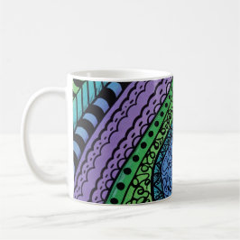 Dromen In Blauw Abstracte Koffiemok