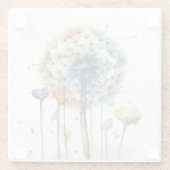 Dromen in bloei, op maat glazen onderzetter (Achterkant)