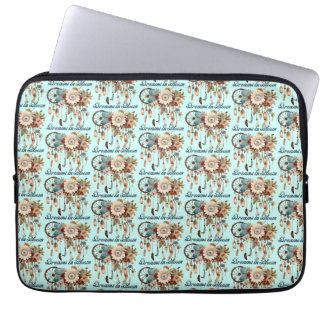 Dromen in bloei patroon laptop sleeve