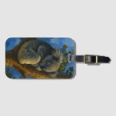 Dromen in de Eucalyptus - Sleeping Koala Art Bagagelabel (Voorkant (horizontaal))