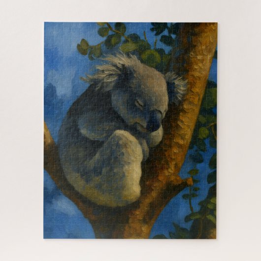 Dromen in de Eucalyptus - Sleeping Koala Art Legpuzzel (Verticaal)
