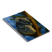 Dromen in de Eucalyptus - Sleeping Koala Art Notitieboek (Rechterzijde)