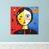 Dromen in een baan om de aarde canvas afdruk (Insitu (Houten vloer))