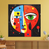 Dromen in een baan om de aarde canvas afdruk (Insitu (Woonkamer))