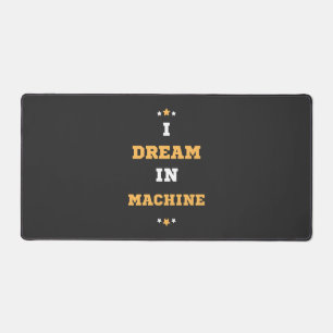 Dromen in een machine bureaumat