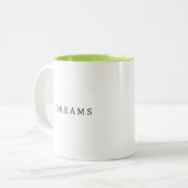 Dromen In Elke Cup Elegant Design Koffie Mok (Voorkant links)