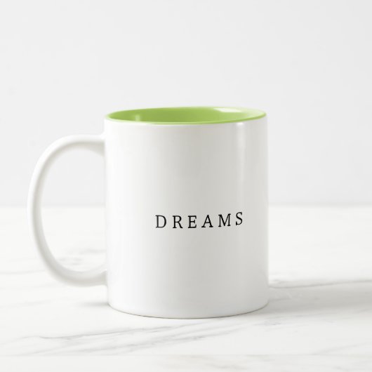 Dromen In Elke Cup Elegant Design Koffie Mok (Links)