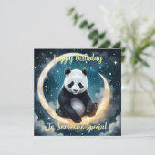 Dromen in het maanlicht: Panda's hemelse serenade (Staand voorkant)