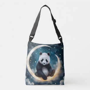 Dromen in het maanlicht: Panda's hemelse serenade Crossbody Tas