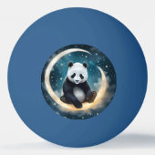 Dromen in het maanlicht: Panda's hemelse serenade Pingpongbal (Voorkant)