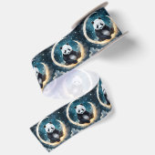Dromen in het maanlicht: Panda's hemelse serenade Satijnen Lint (Achterkant)