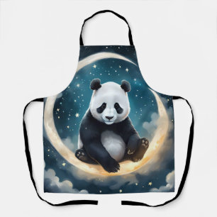 Dromen in het maanlicht: Panda's hemelse serenade Schort