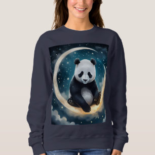 Dromen in het maanlicht: Panda's hemelse serenade Trui