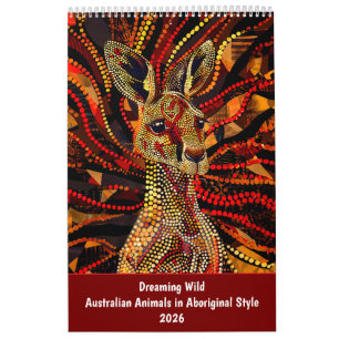 Dromen in het wild – Australische dieren in Aborig Kalender